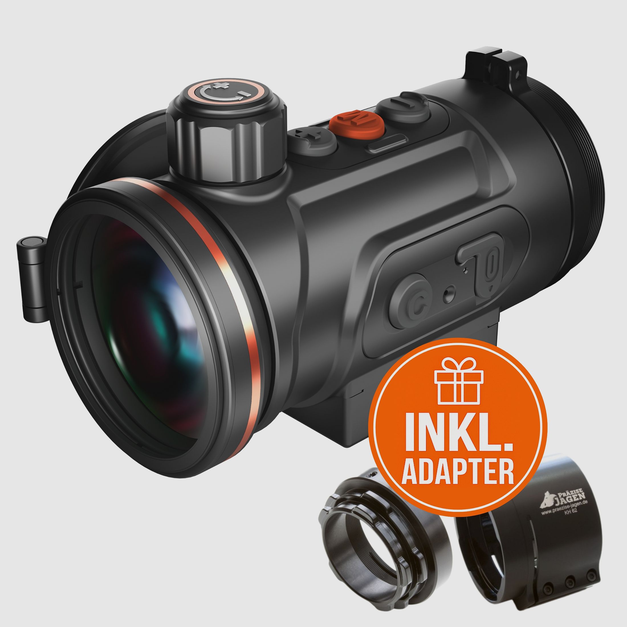 ThermTec Hunt 650 Pro paquete completo incluyendo adaptador - Adaptador: adaptador Rusan, tamaño del manguito de sujeción: 38 mm