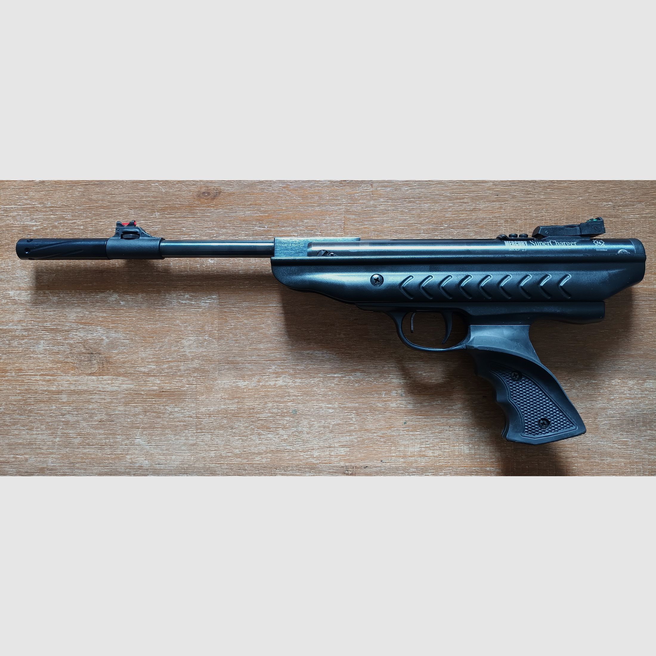 Knicklauf Luftpistole Mercury 25 Super Charger Kaliber 4,5 mm  + Umarex Schalldämpfer