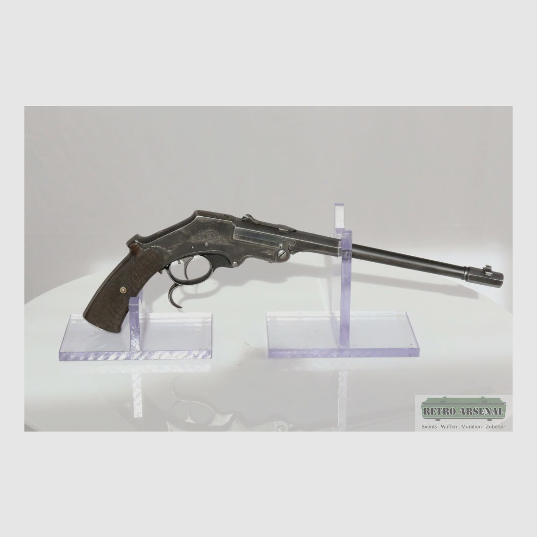 Scheibenpistole Langenhahn Mod. 1893 Griffhorn