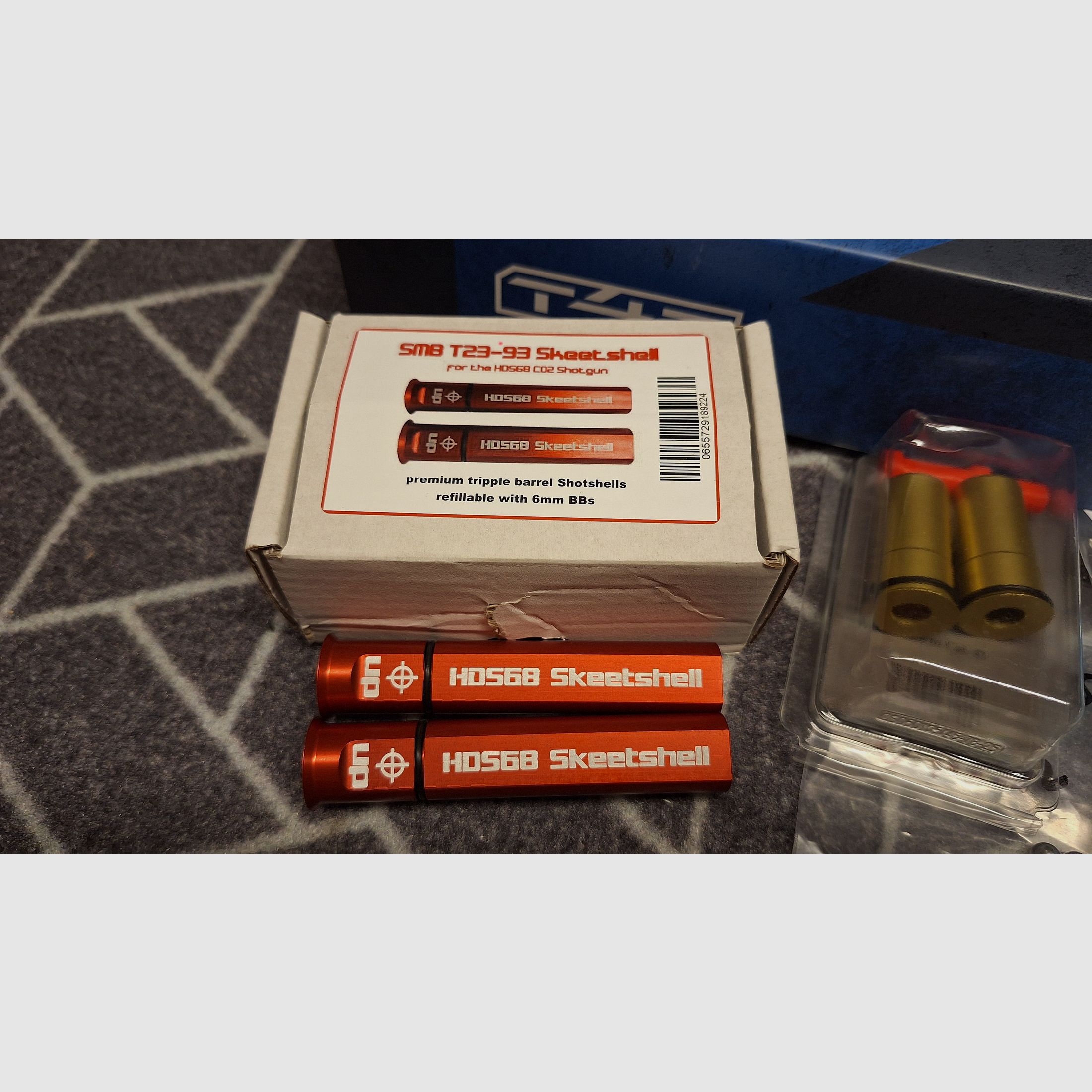 T4E TS 68 / HDS 68 Premium Paket mit Exportventil, Munition, CO2, Schrotshells, Pfeilen u.a. Neu!