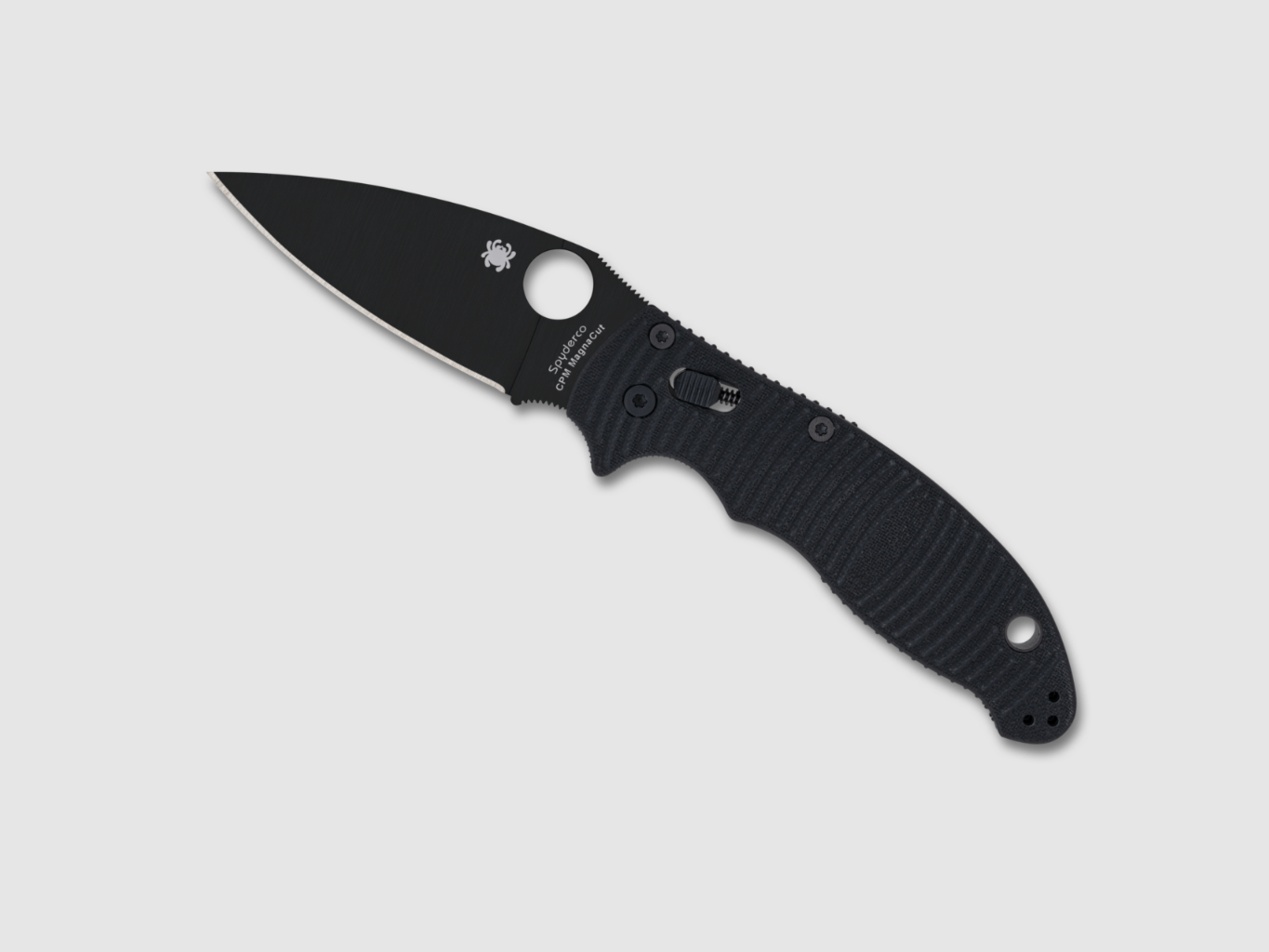 Spyderco Manix® 2 Salt® Black G-10 CPM MagnaCut BlackBlade