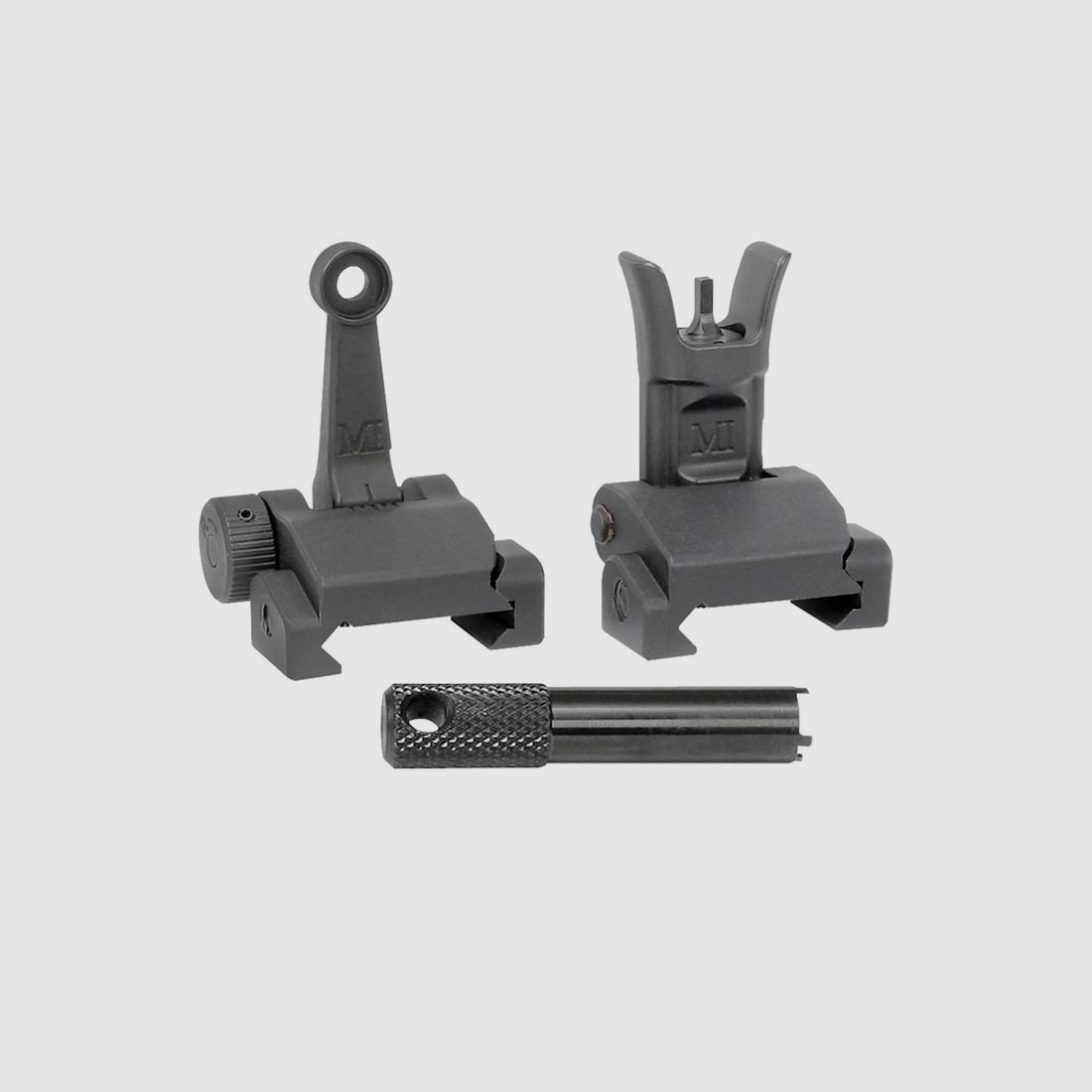 MIDWEST INDUSTRIES AR-15 COMBAT RIFLE FOLDING SIGHT SET, image 1 of 5
