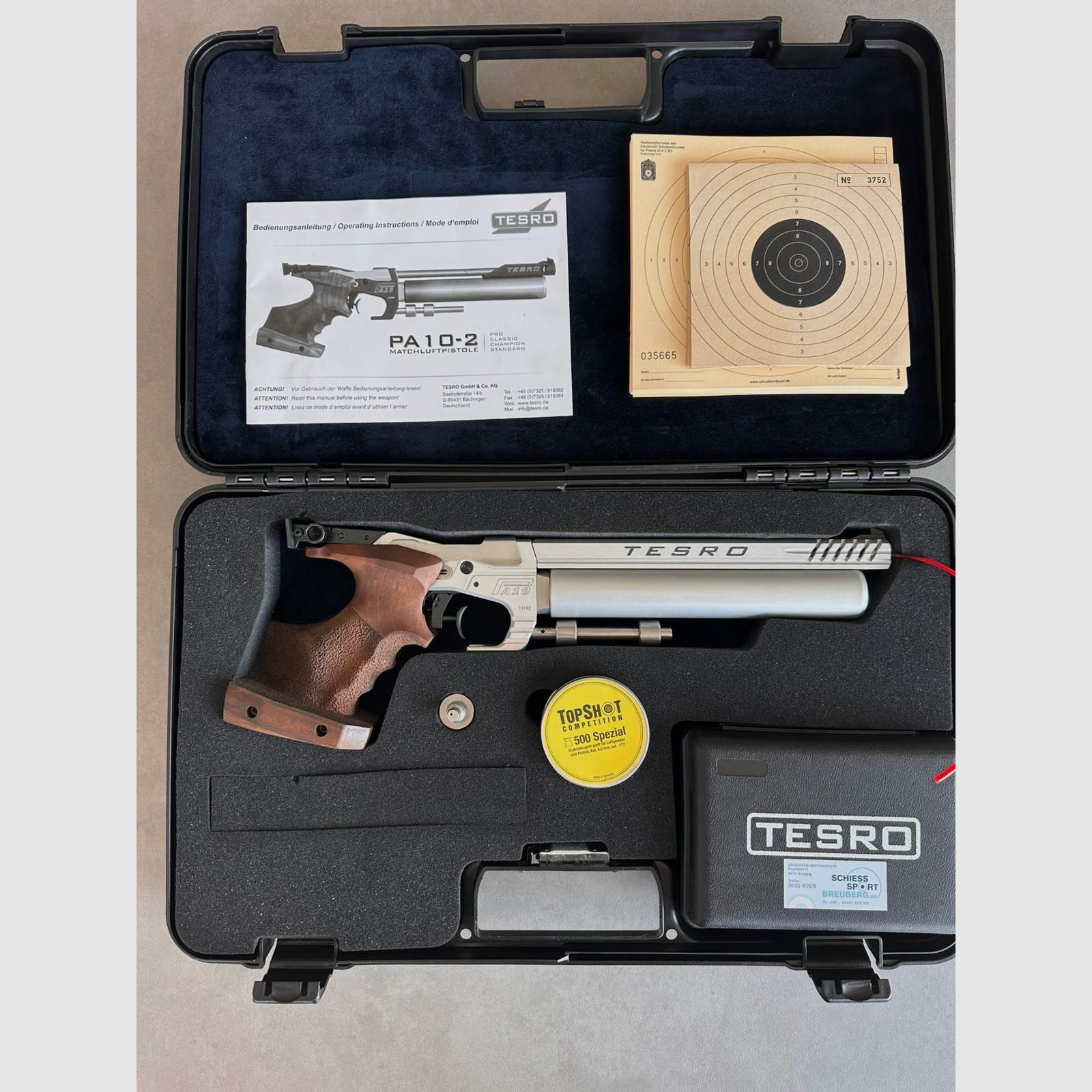 Tesro Match Luftpistole PA 10-2