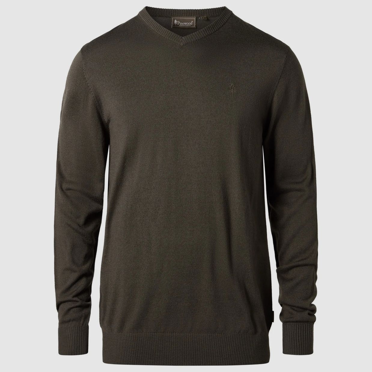 Pinewood Värnamo Merino Sweater M's Mossgreen