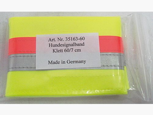 Bandeau signal pour chien 60 cm - Fermeture Velcro, largeur : 7 cm