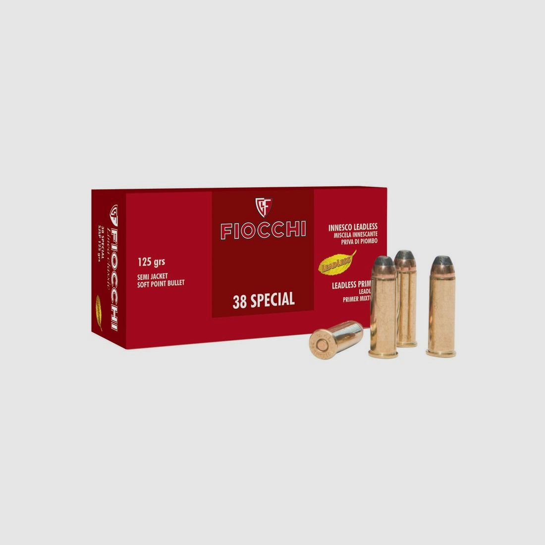 Munitions FIOCCHI – 38 S&W Special – 125 grains – semi-blindée