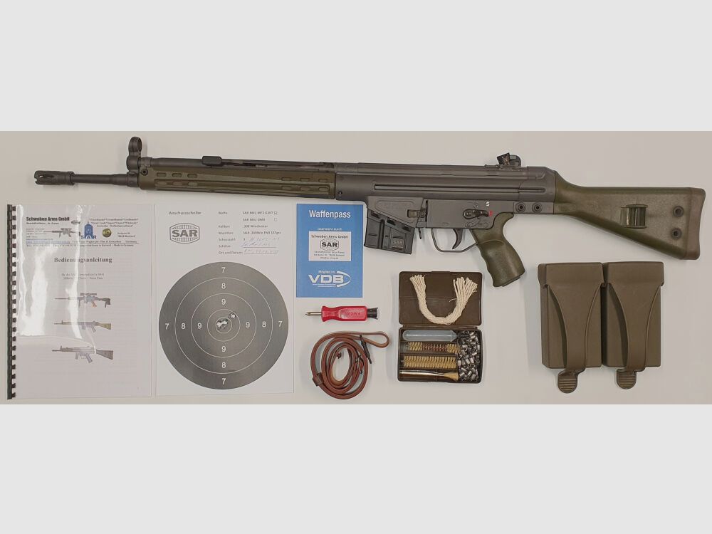 Schwaben Arms GmbH Selbstladebüchse SAR M41 SPORTMATCH MF3 G3KT Kaliber 308win. - MADE IN GERMANY - ähnlich HK41/G3, Bild 1 von 10
