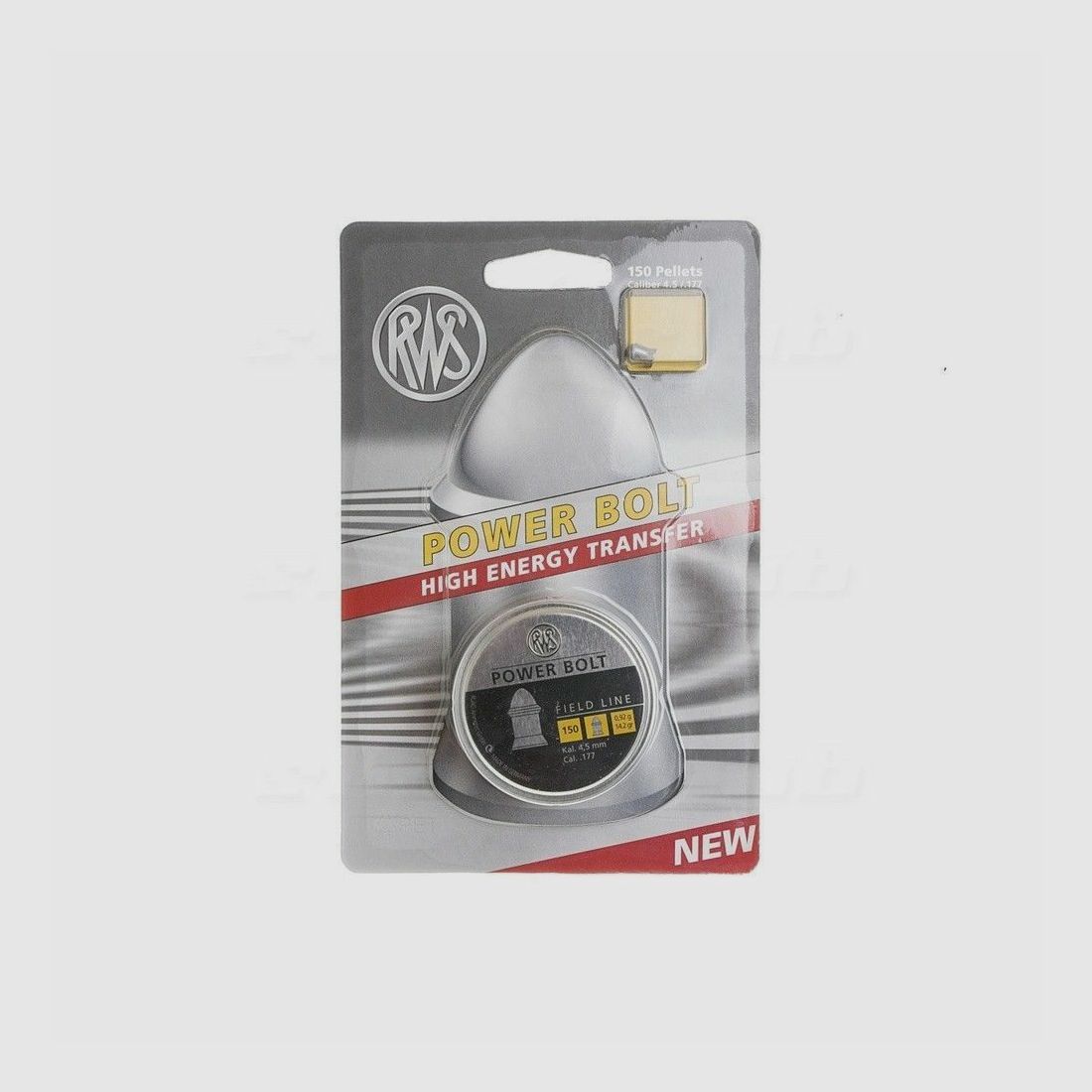 RWS Power Bolt 0,92g 150pcs 4,5mm Diabolo