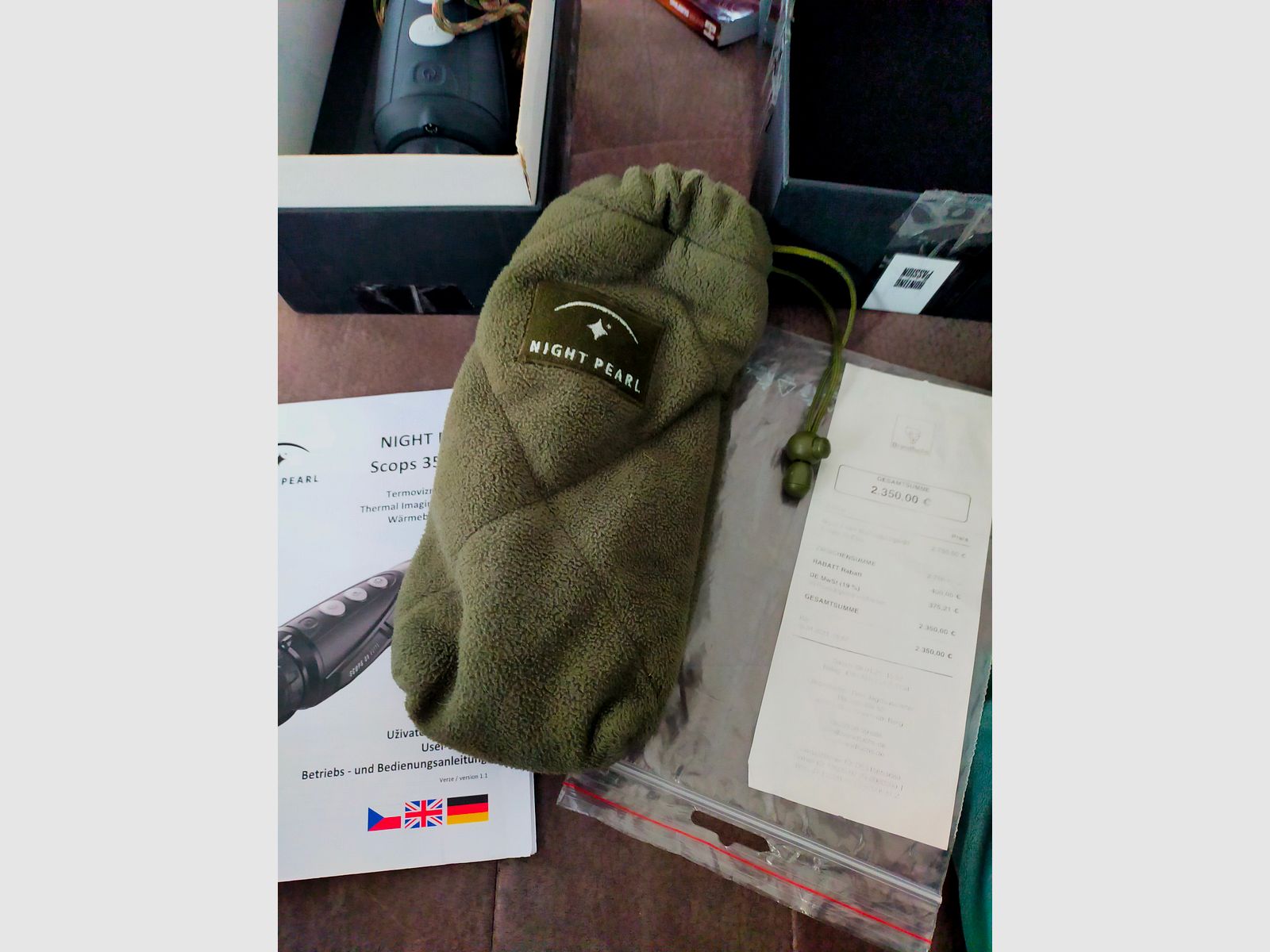 Thermal imaging camera Scops 35 Elite Night Pearl