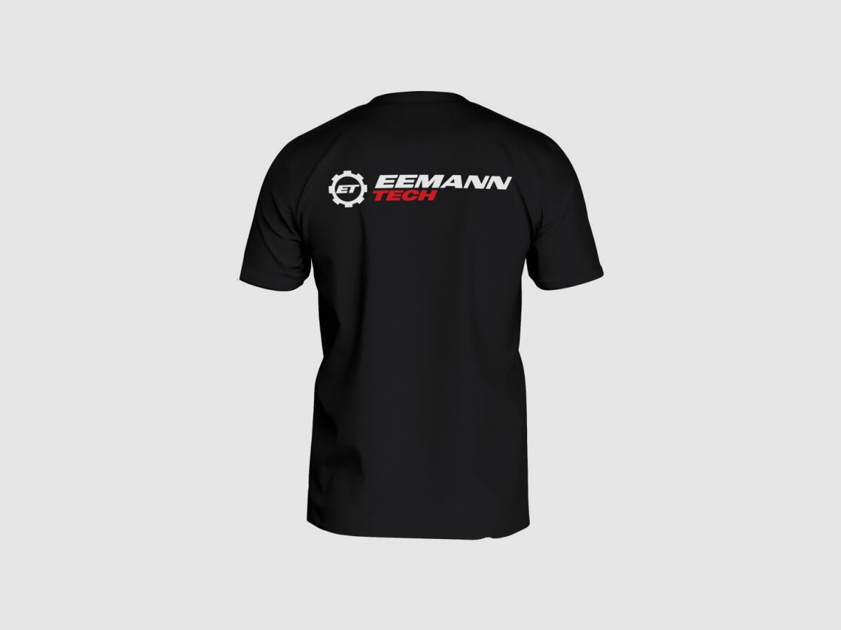 Eemann Tech Lifestyle T-Shirt - Schwarz, Größe: L, Bild 2 von 3