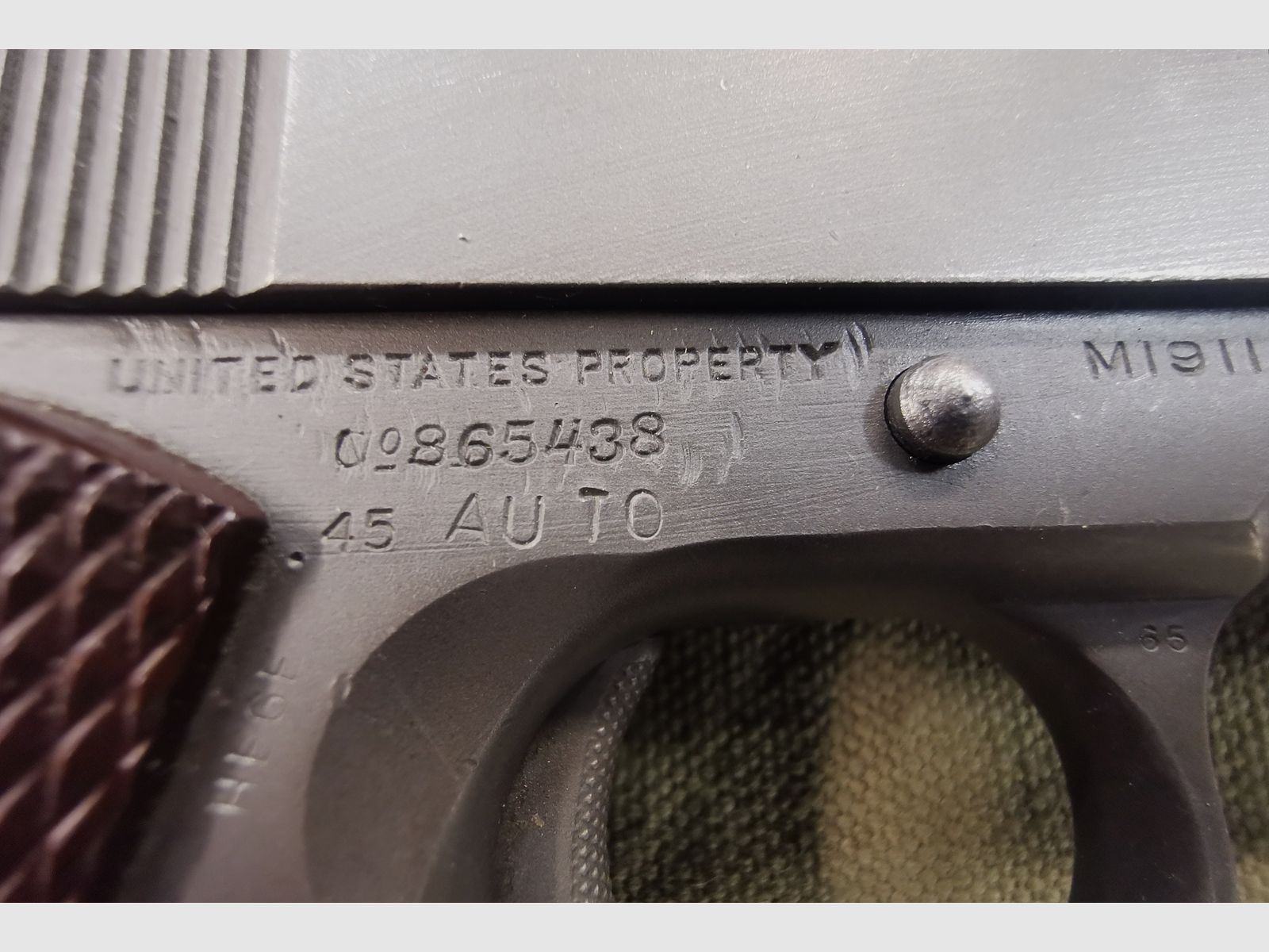 1911 A1 Remington Property of US Army .45Auto
