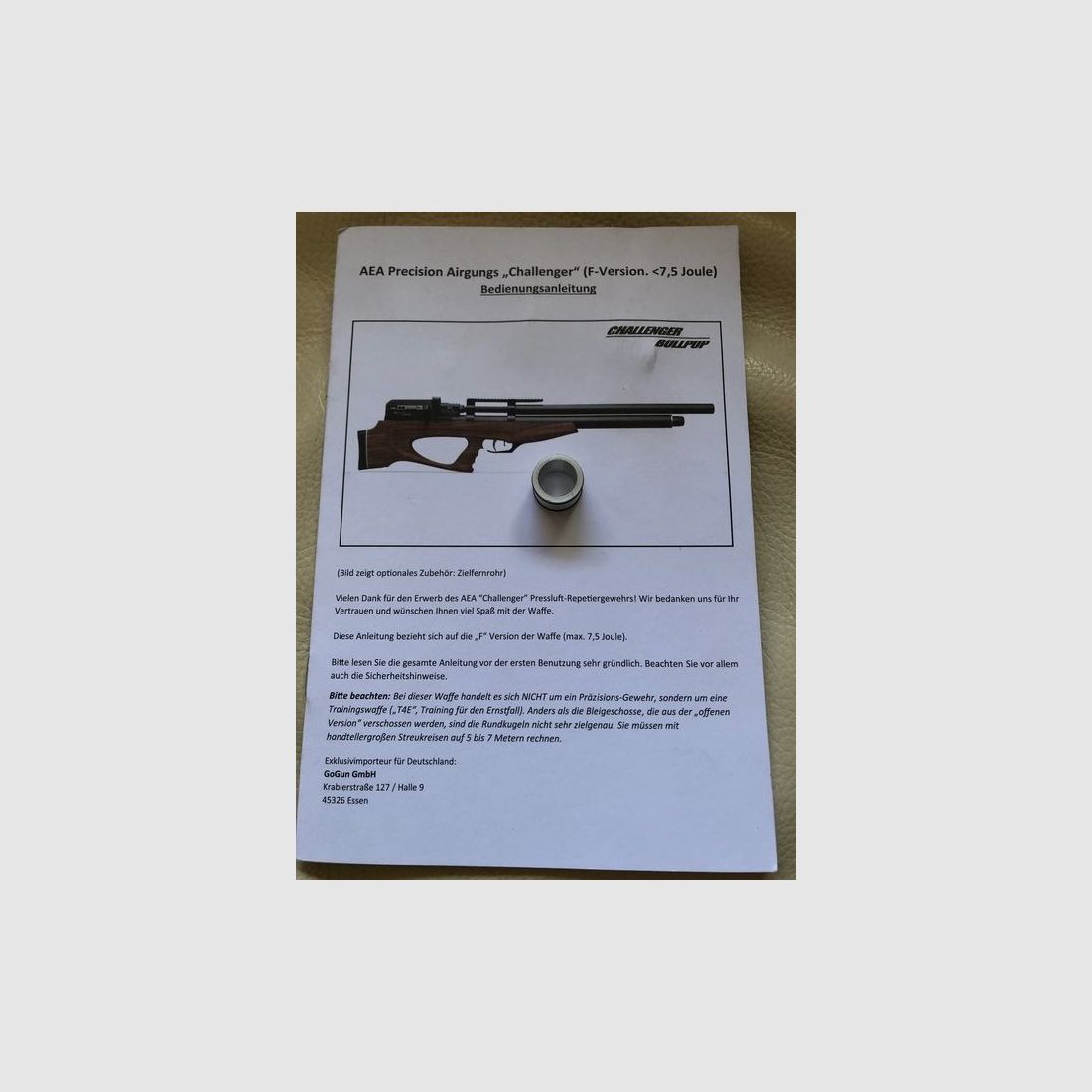 AEA Challenger Bullpup Exportkit 