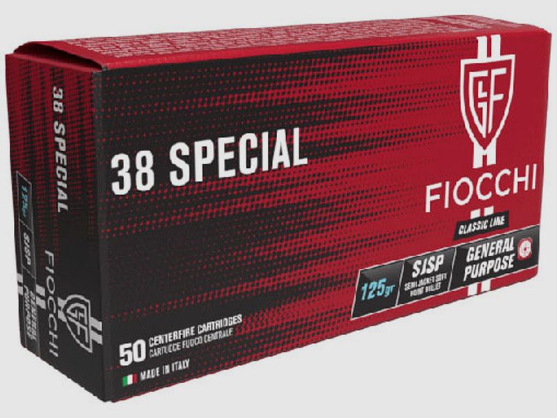 FIOCCHI Classic Munition – 38 S&W Special – 125 grains – halbblind