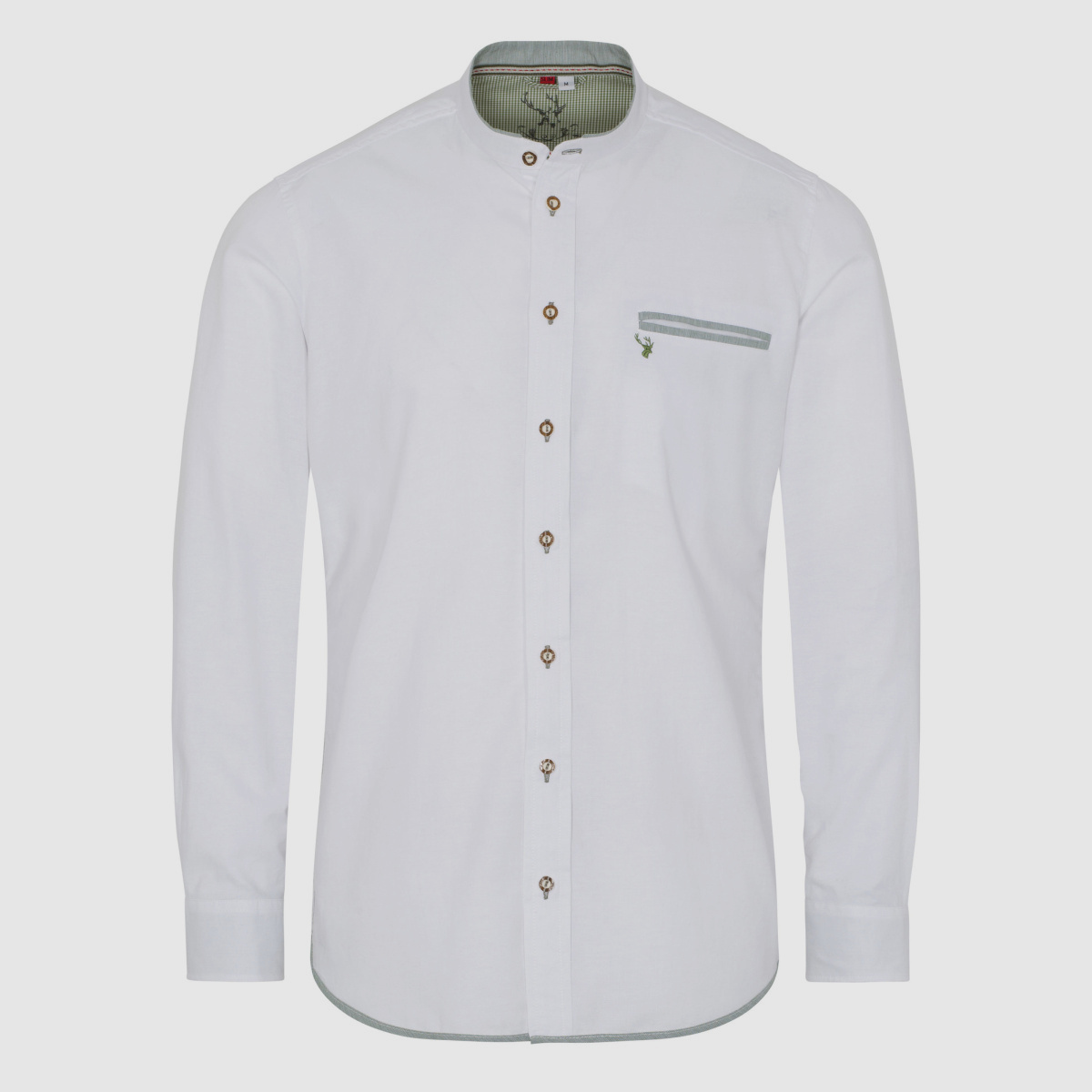 SPIETH & WENSKY Nori Hemd Slim Fit weiß/ grün