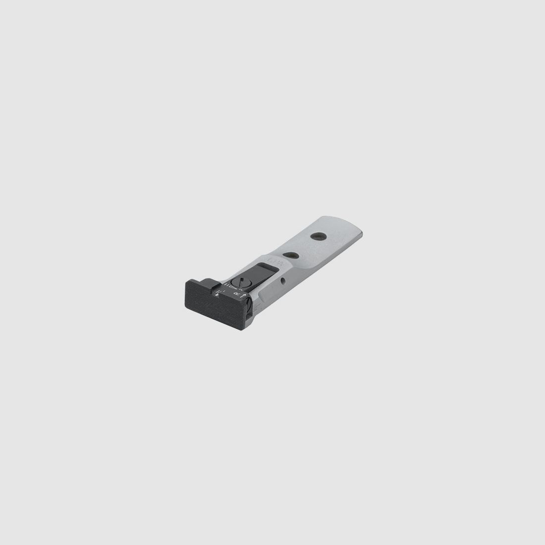 LPA TXT01-07-SILVER BASE verstellbares Revolvervisier für 629, 686, 586, 627, 66, 67, 696, 17, 19, 657, 610, 625, 29, 27 – Schwarzes Visierbild