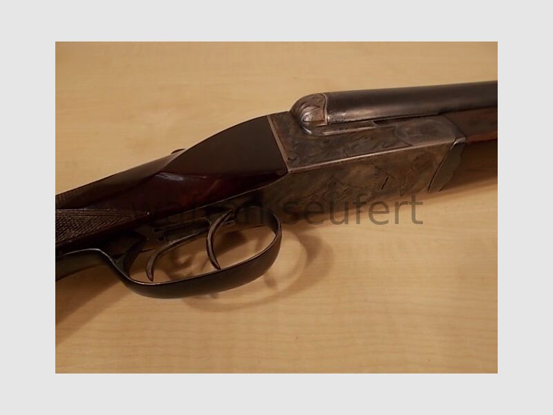 Forest double-barreled shotgun colored and engraved