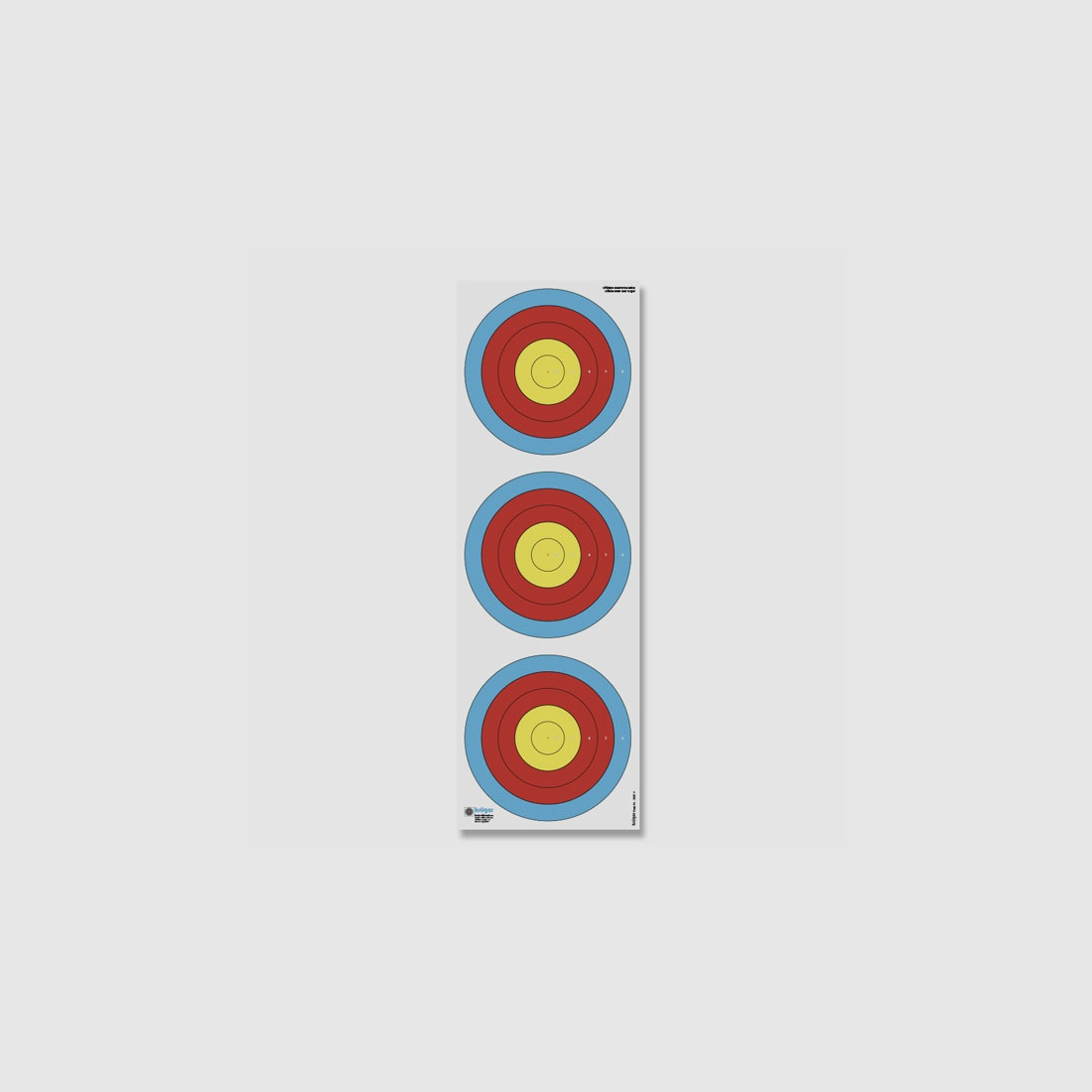 Krüger-Schießscheiben Blasrohr Auflage 100 Stück Ring 6-10 - 22x66cm Schießscheiben
