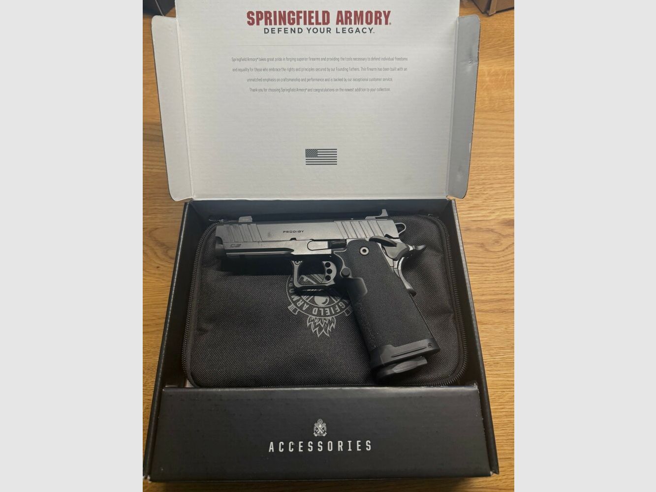 Springfield Armory 1911 DS Prodigy AOS 4.25" Comp Noir