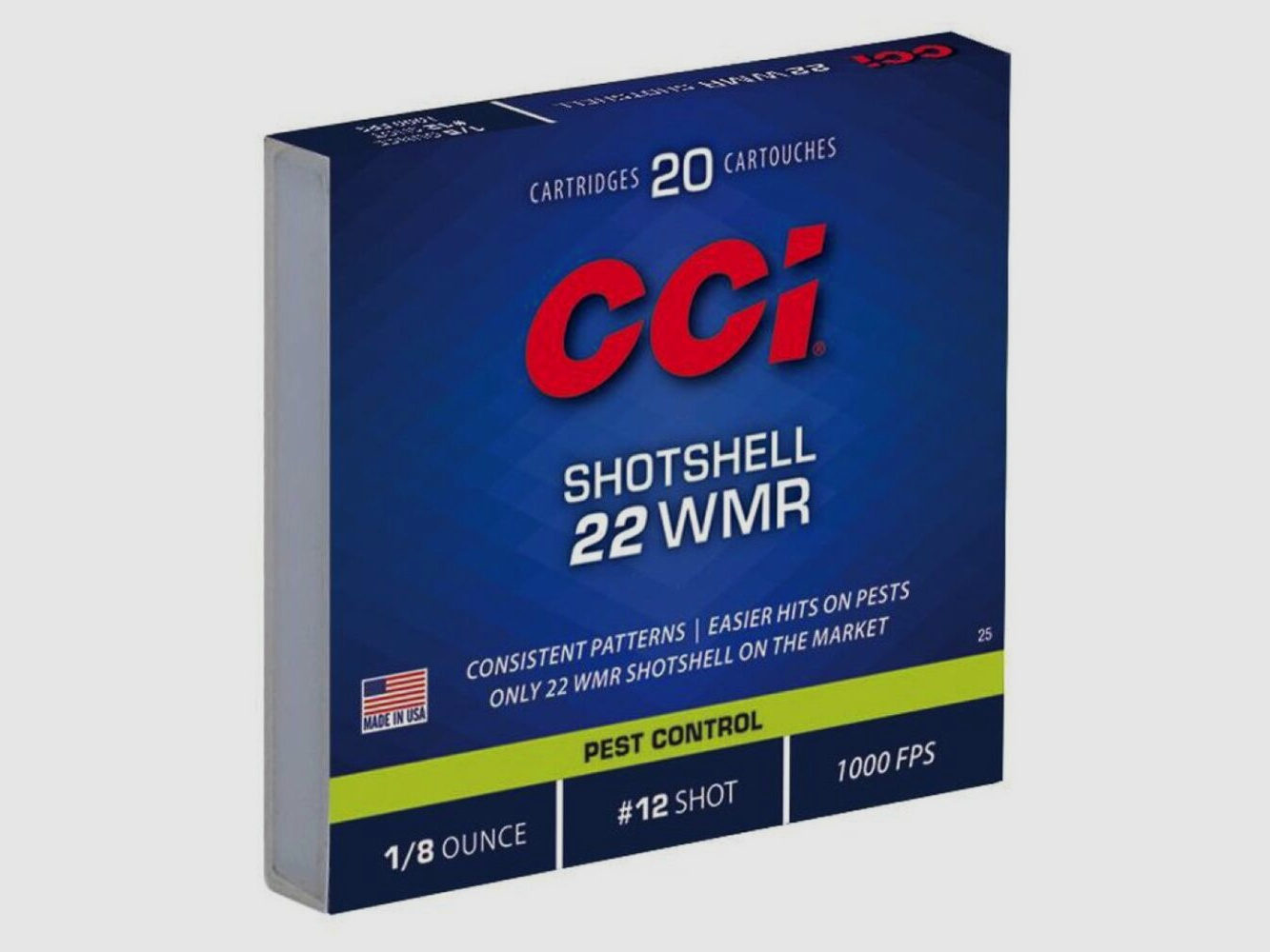 CCI Shotshell 31grs Nr12 20St .22wmr