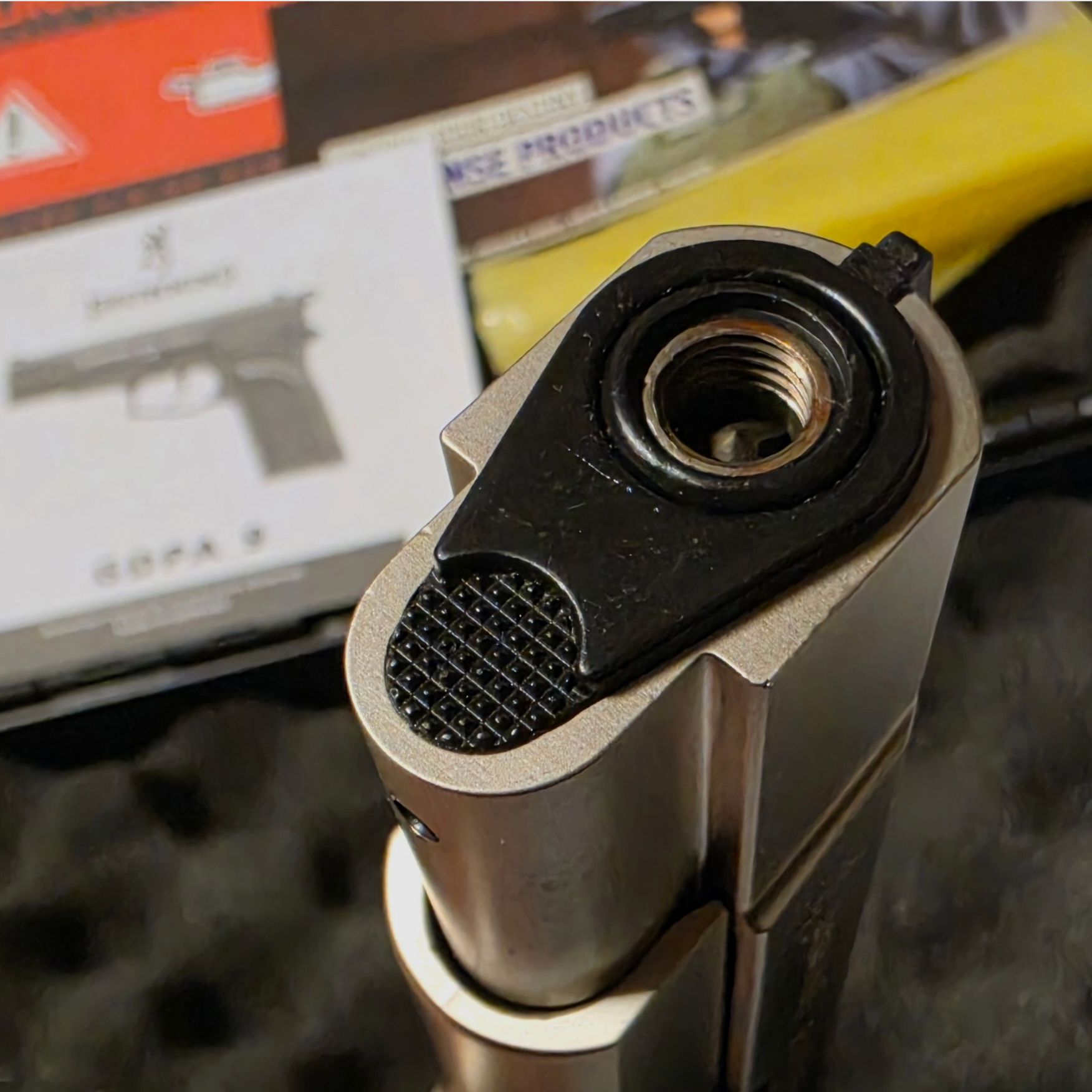 Browning GPDA9 Nickel 9mm PAK blank firing pistol, image 4 of 4