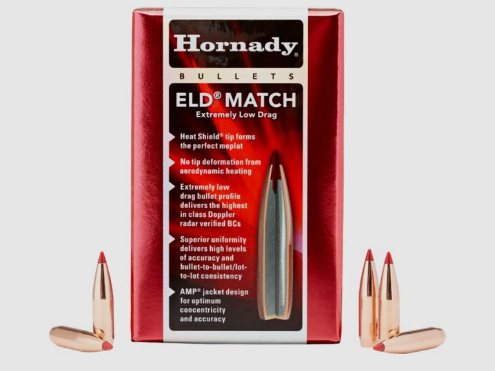 Hornady ELD Match Bullets 6.5 mm/.264 in 130 Grain Item 26177
