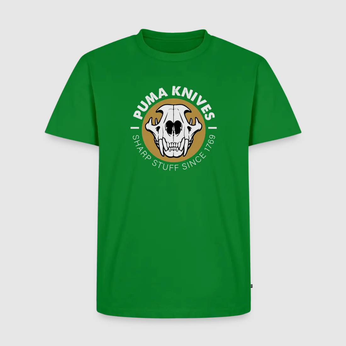PUMA Męska Premium Koszulka "Skull Frontal Sharp Stuff" Biała