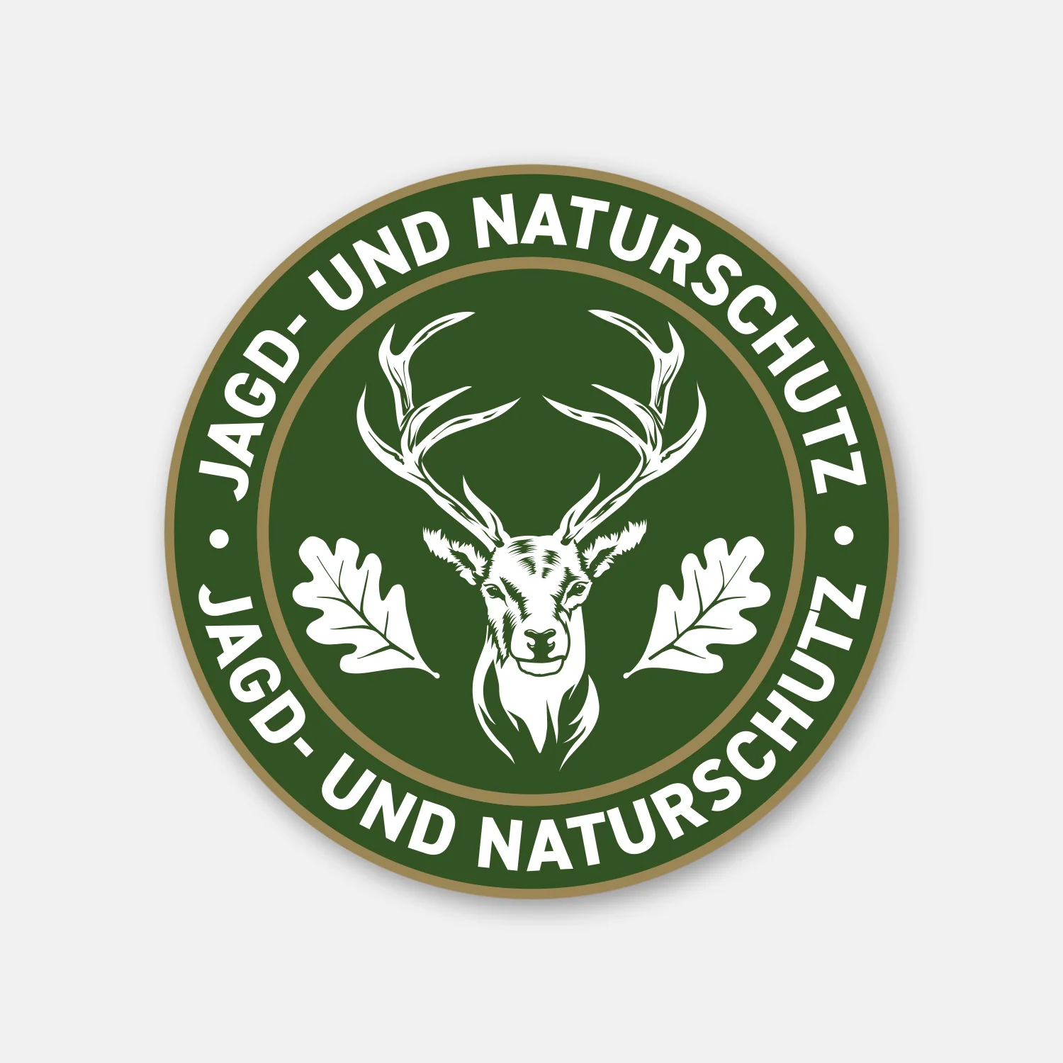 Jagdaufkleber "Jagd- und Naturschutz" Hirsch Logo
