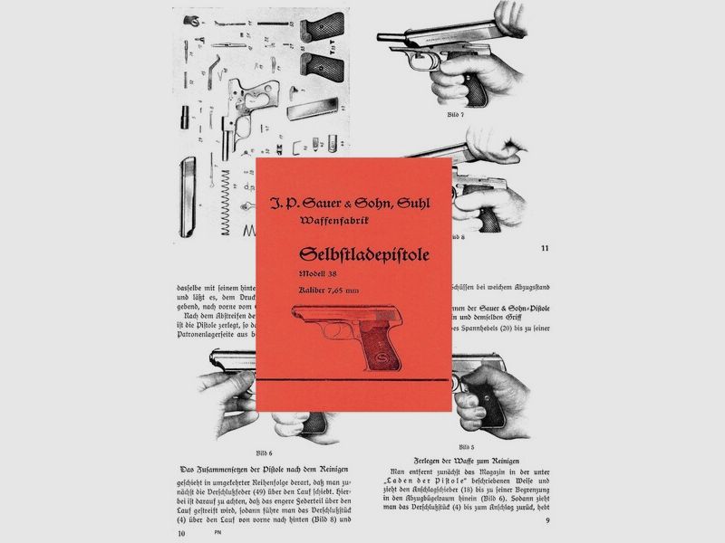 Nachdruck Bedienungsanleitung Pistole Sauer & Sohn Modell 38