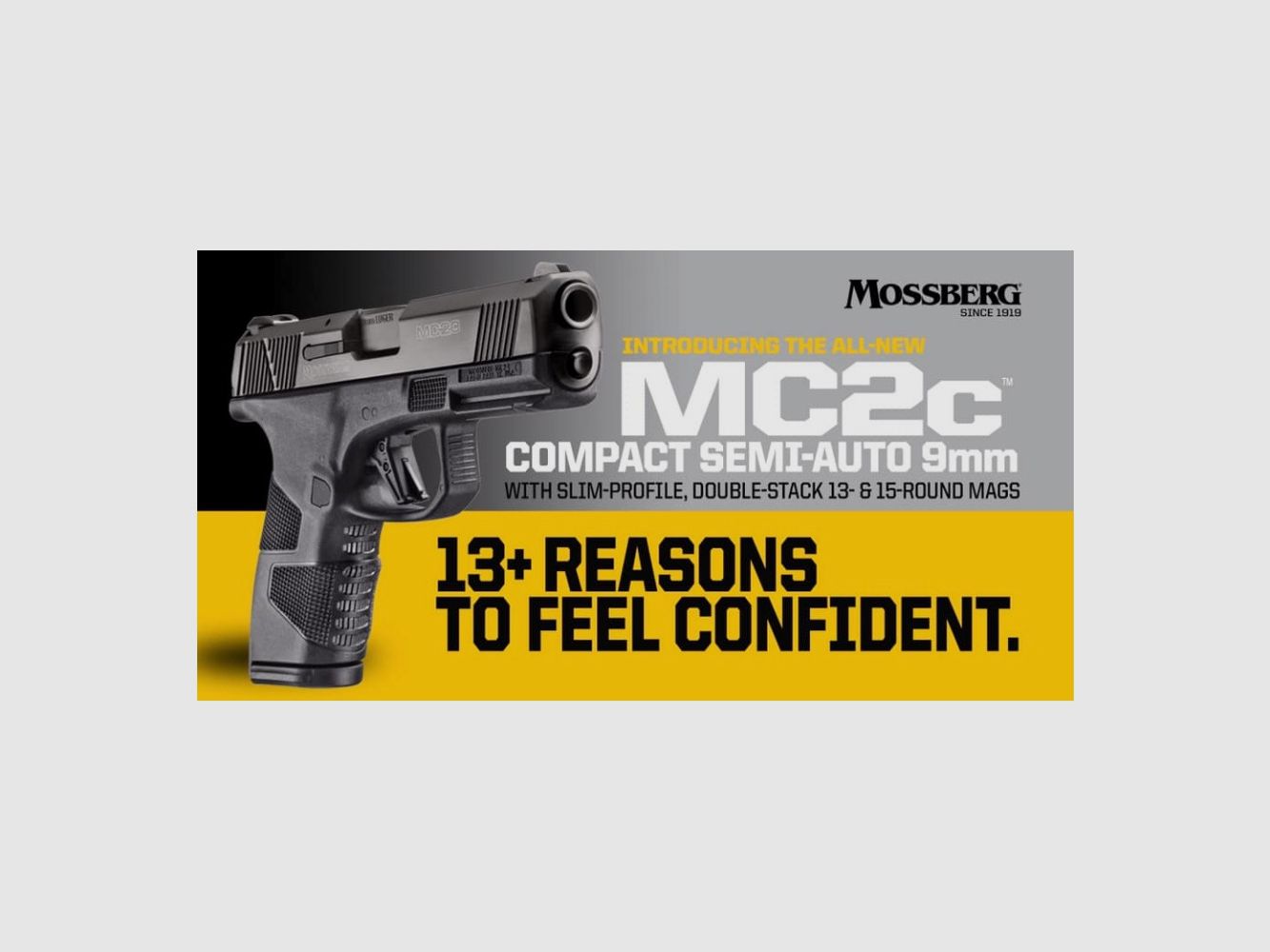 MOSSBERG MC2c Inossidabile – Sicura Manuale 9mm Luger