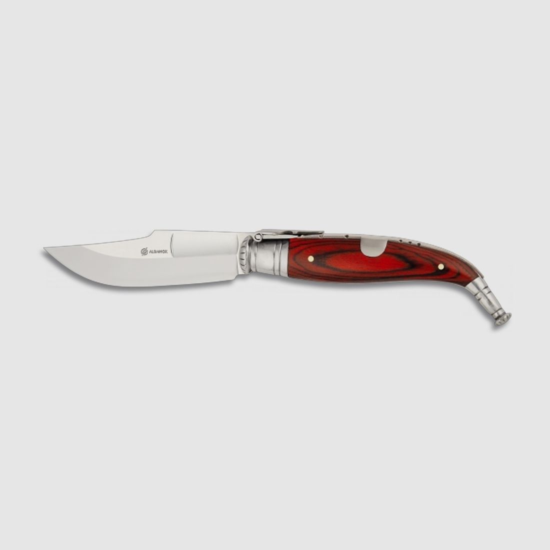 kleines Spanisches Navaja Taschenmesser 5cm Klinge Red Stamnia Wood