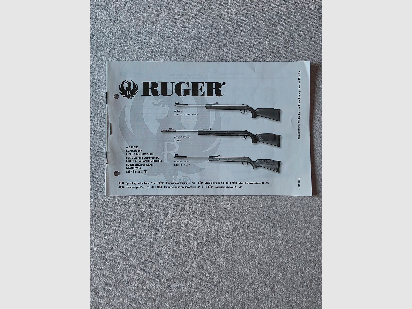 Luftgewehr Ruger Air Scout Rancher Kit - 4,5 mm Diabolo (P18)