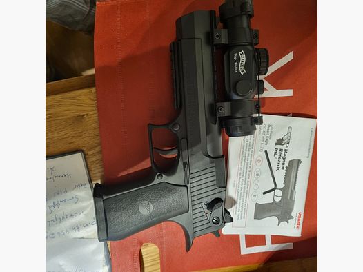 Desert Eagle CO2, cal. 4,5 mm,  mit Walther Top-Point ZF