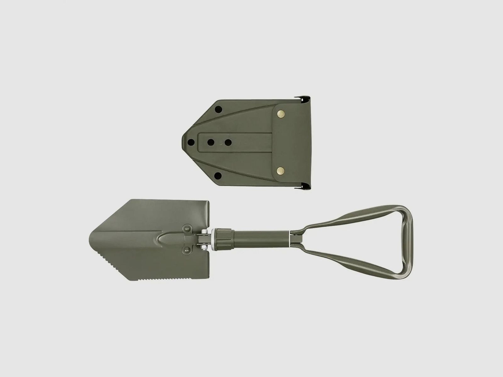 MFH Bundeswehr pala plegable de tres partes oliva