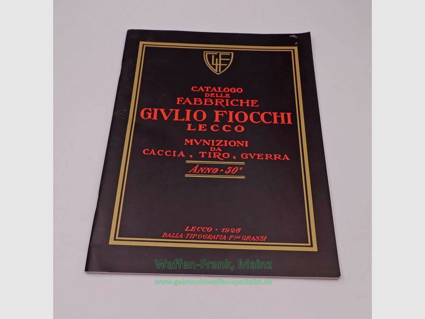 dwj Publishing GmbH Catalogo Munizioni Fiocchi Reprint Storico