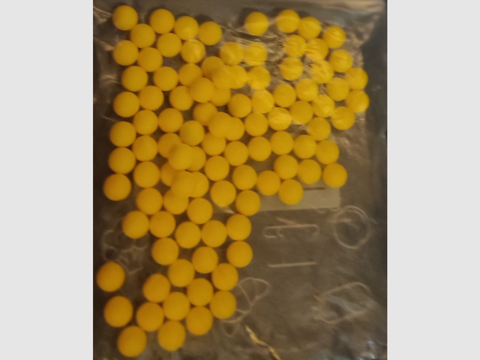 Valken Gotcha cal. 50 schuimrubberen ballen 100 stuks - neon geel