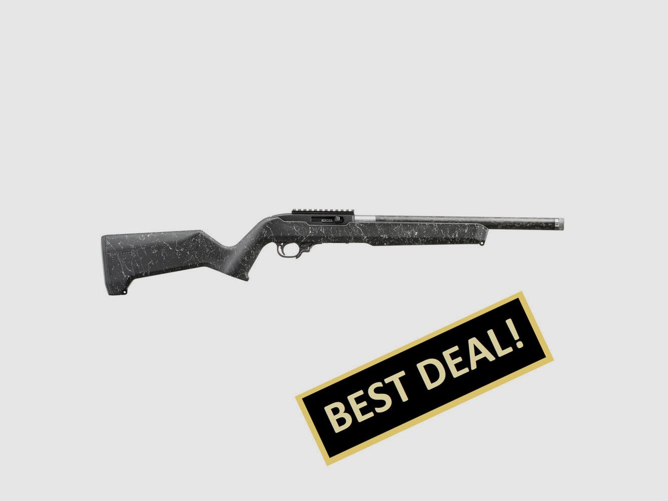 Ruger 10/22 CARBON FIBER .22 LR 16,1"/41CM TEXTURED WHITE SPECKLE BLACK MAGPUL MOE X-22, image 1 sur 6