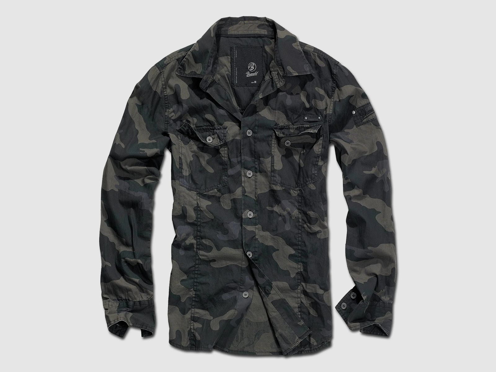 Brandit Brandit Hemd Slim-Fit Shirt darkcamo