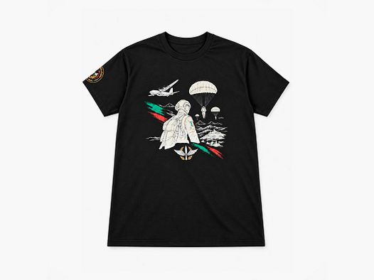 UNIONE MILITARE – T-SHIRT – PREMIUM “PARACADUTISTI IN AZIONE” | 3 STAMPE