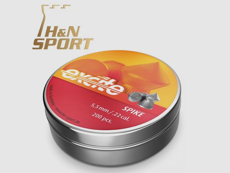 H&N Excite Spike Pellets cal. 5.50 mm. Tin 200 pcs. of 1.02 g.