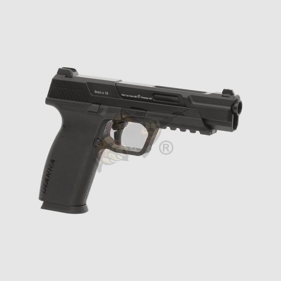 G&G Piranha Mk I GBB Airsoft Pistole in schwarz -F-