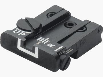 LPA TPU22RG18 adjustable micrometer rear sight for Ruger .22 pistol MKII – White Outline