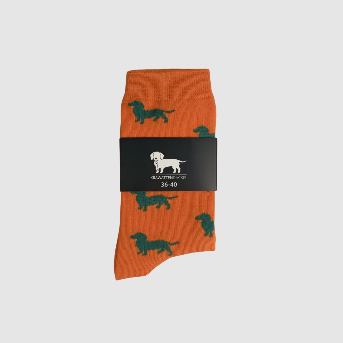 Chaussettes teckel teckel orange