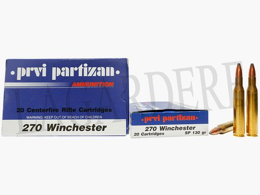 PRVI PARTIZAN A-161 130 GRS / 8,4 G (PATRONE MIT GESCHOSS)