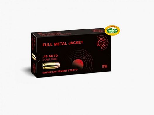 GECO munizioni cal.45 acp FMJ 230gr