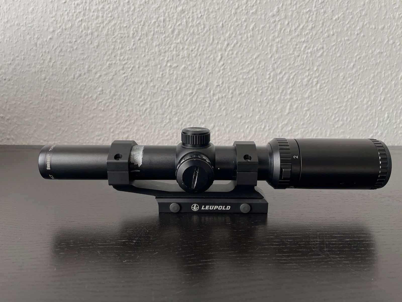 Bushnell Trophy XLT 1-4x24mm riflescope optics with Leupold mount LPVO