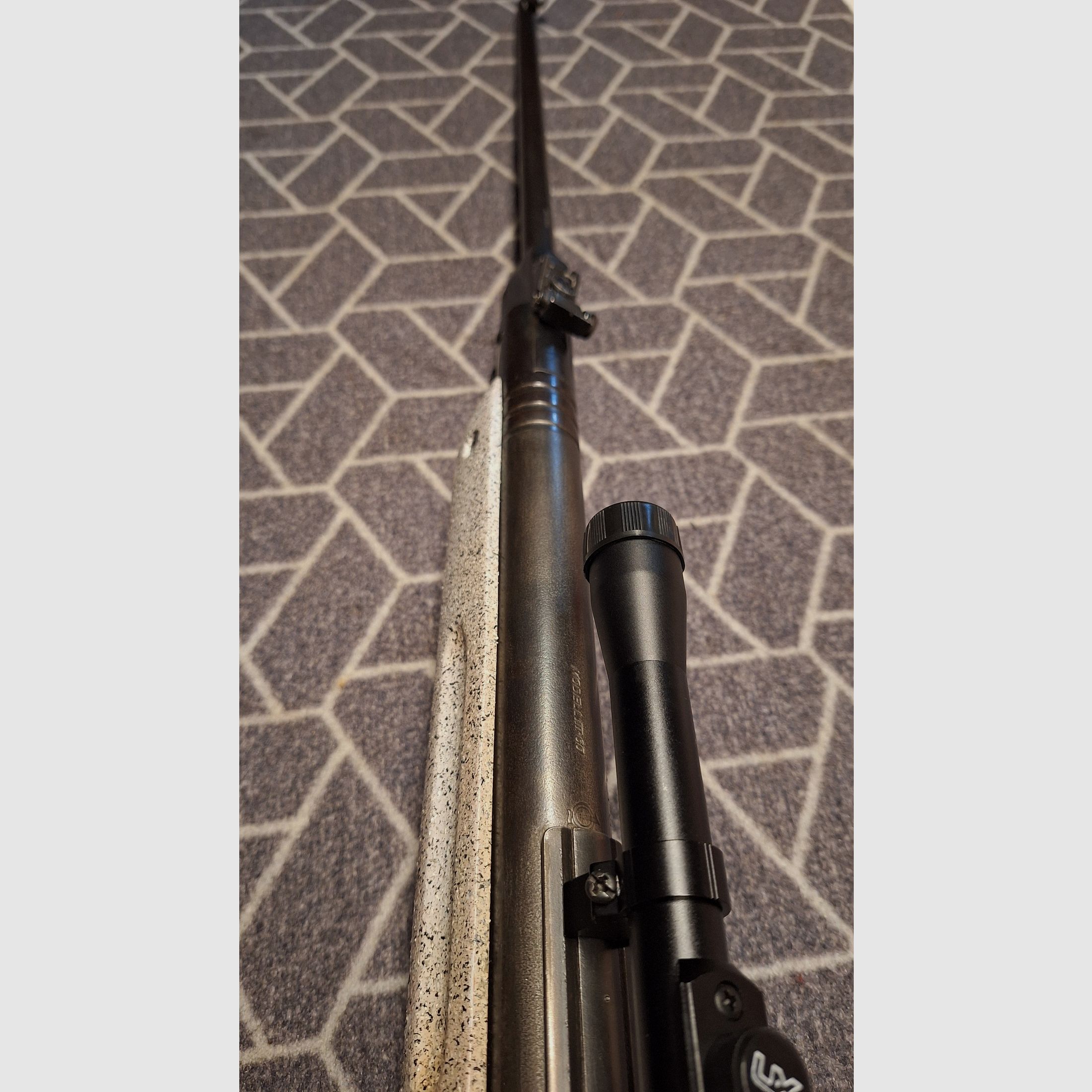 Haenel III-60 "Q1" carabina de aire DDR con scope. ¡pieza única para coleccionistas!