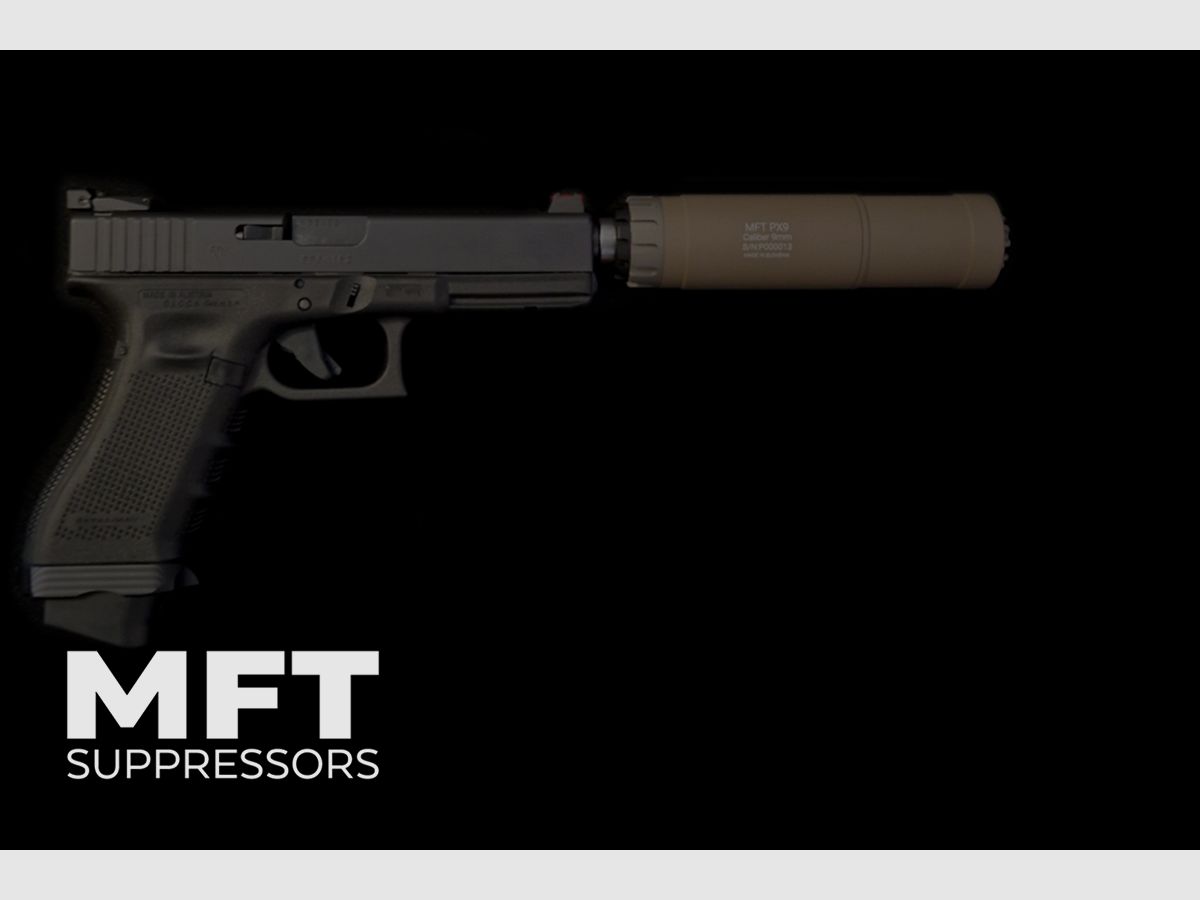 MFT PX9 9mm Suppressor M13,5x1 LH FDE, image 5 of 5