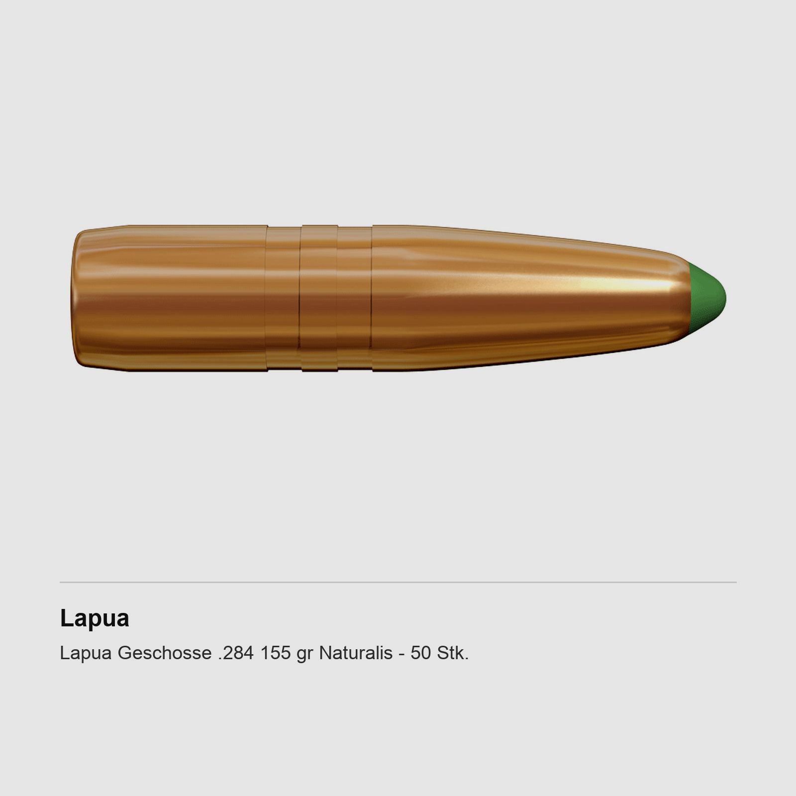 Lapua Pociski .284 155 gr Naturalis – 50 szt.