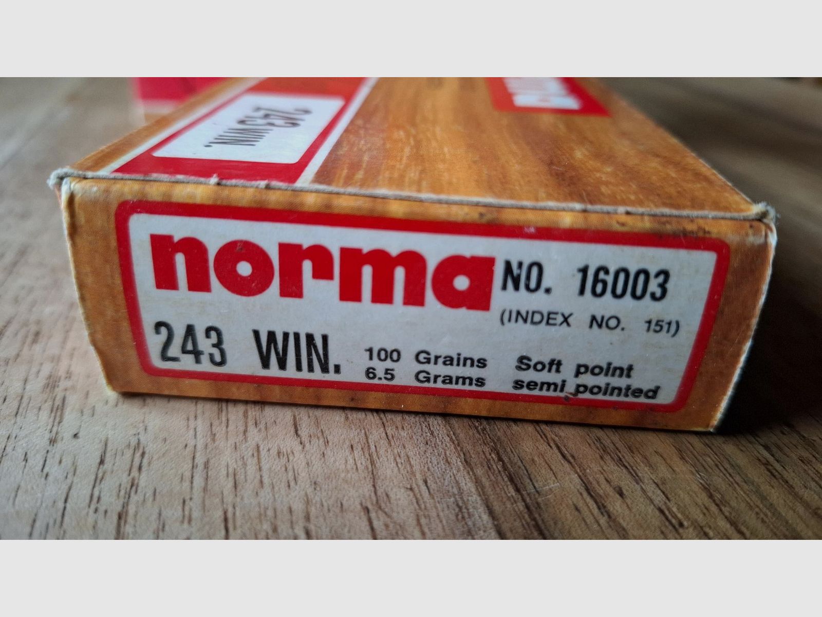 .243 Win - 36 Schuss Norma Soft point 100grains