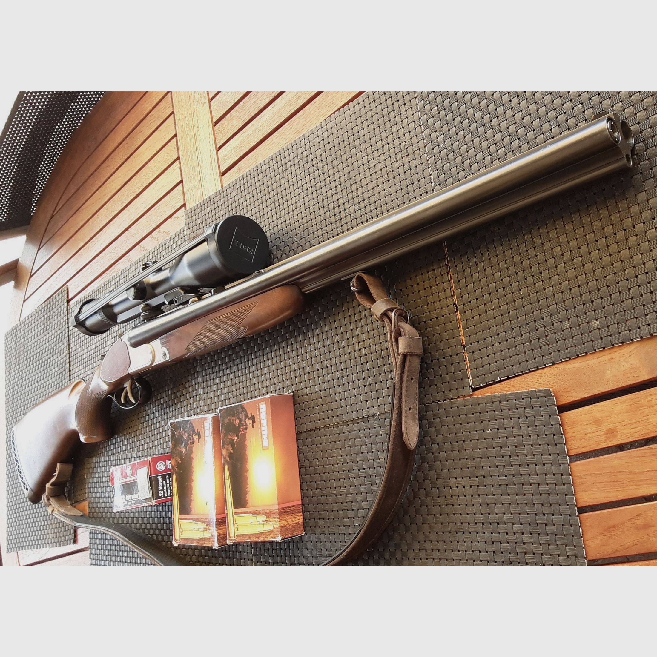 Drilling Krieghoff Plus 30.06, 12/70, 22 Hornet mit Zeiss Victory HT 3-12x56 TOP !